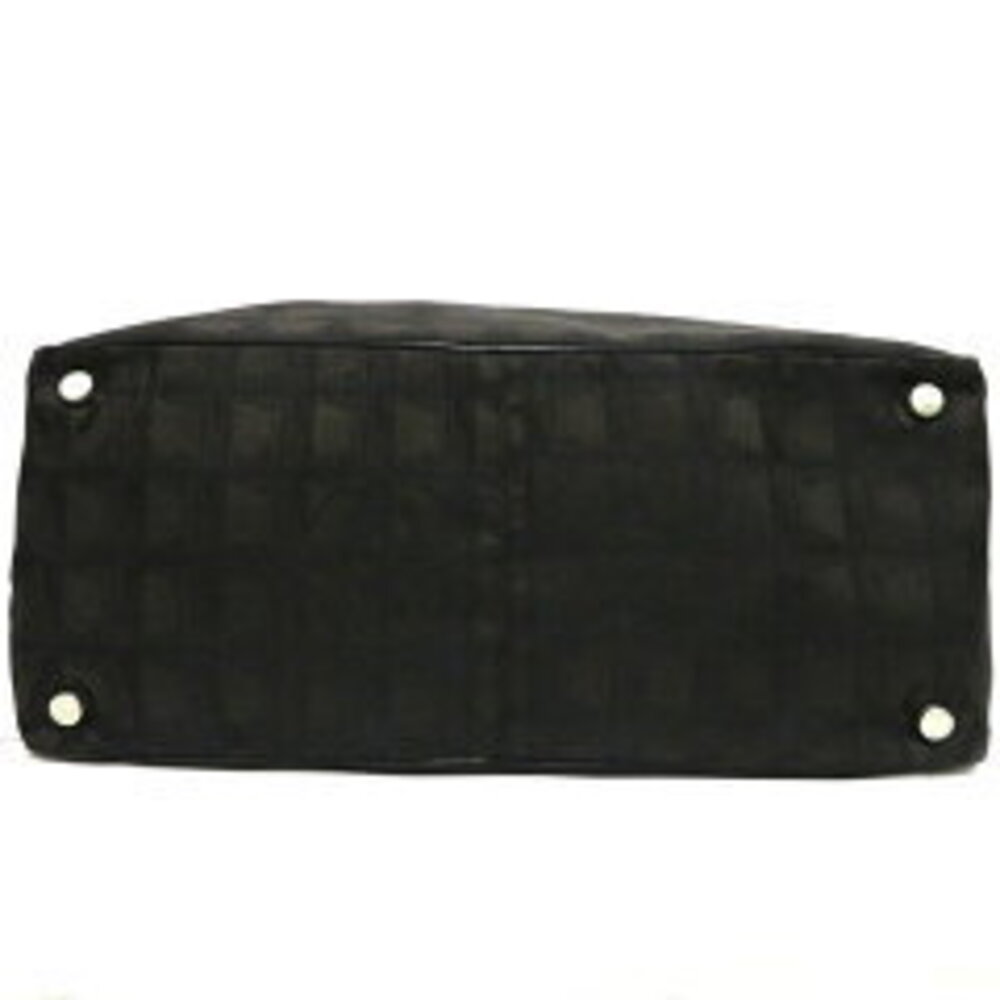 Chanel Travel Line Tote canvas leather maroon brown - Picture 5 of 6